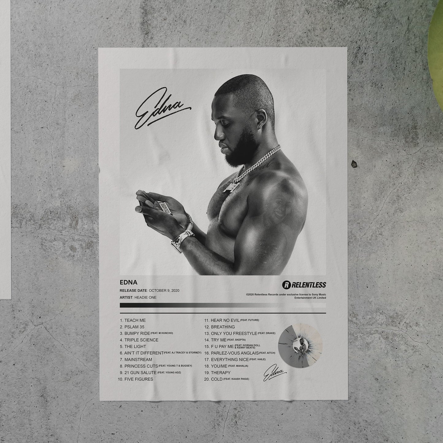 Headie One EDNA Album Poster