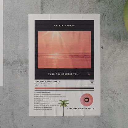 Calvin Harris FUNK WAV BOUNCES VOL.1 Album Poster
