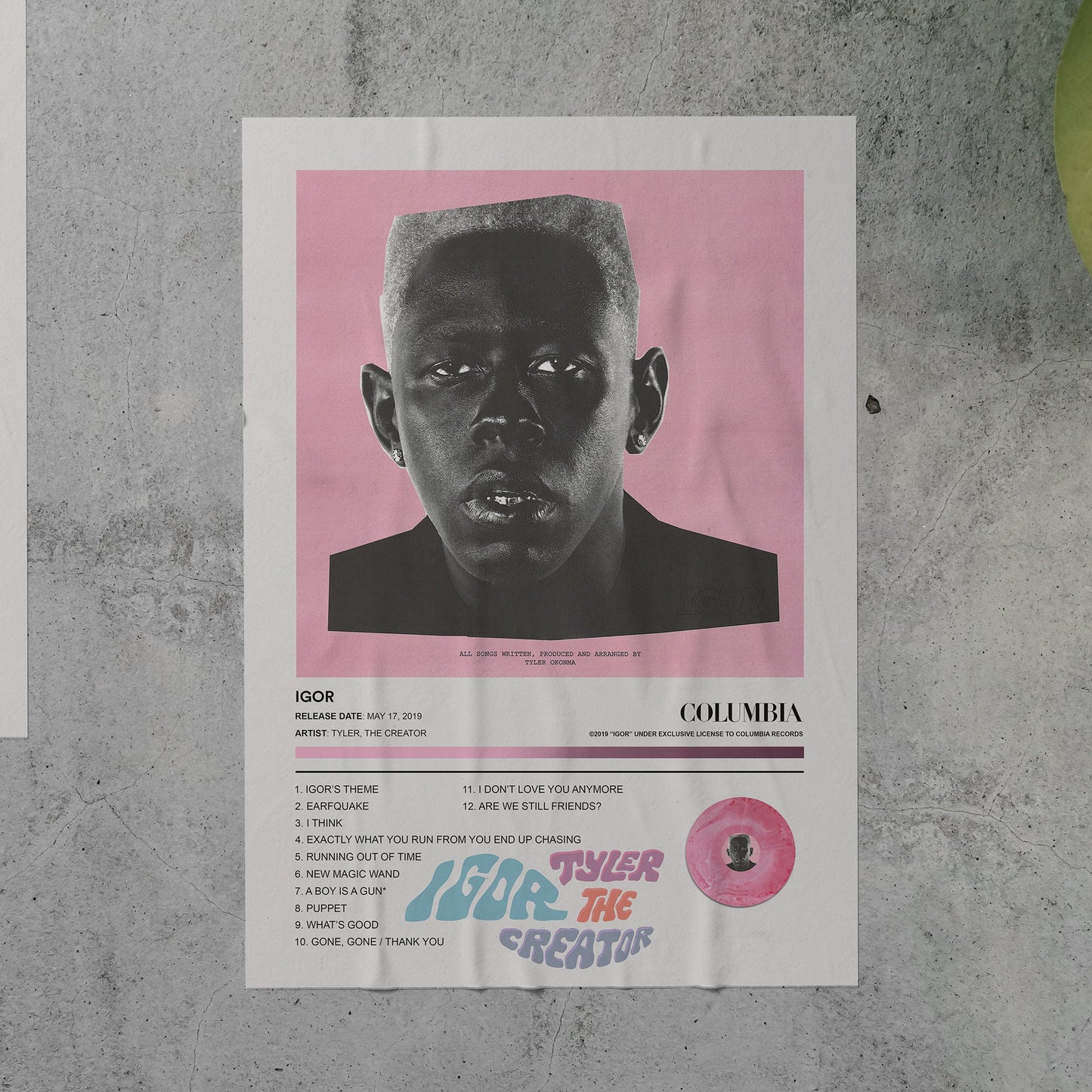 Tyler, The Creator IGOR Album Poster