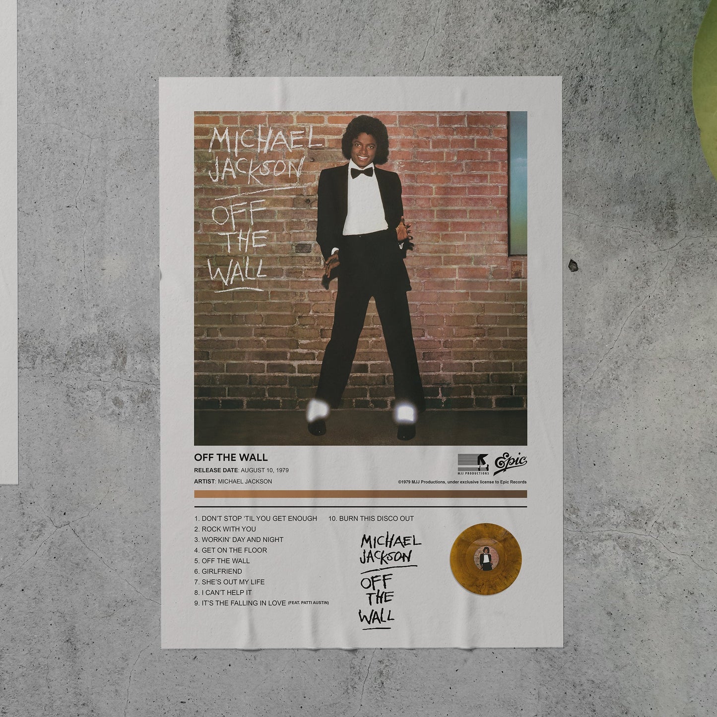 Michael Jackson OFF THE WALL Album Poster