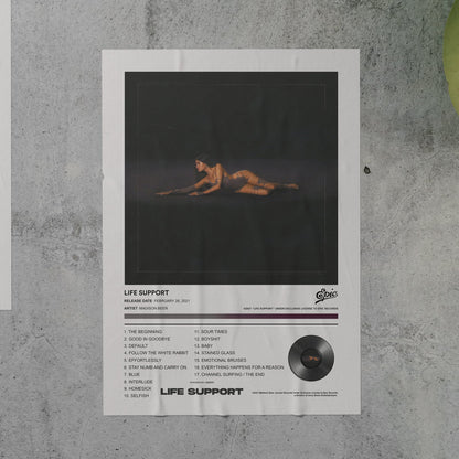 Madison Beer LIFE SUPPORT Album Poster