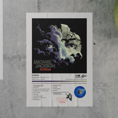 Michael Jackson SCREAM Album Poster