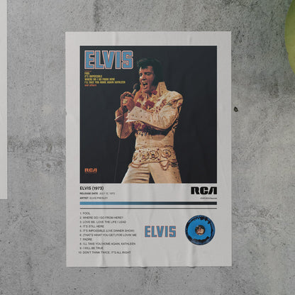 Elvis Presley ELVIS (1973) Album Poster