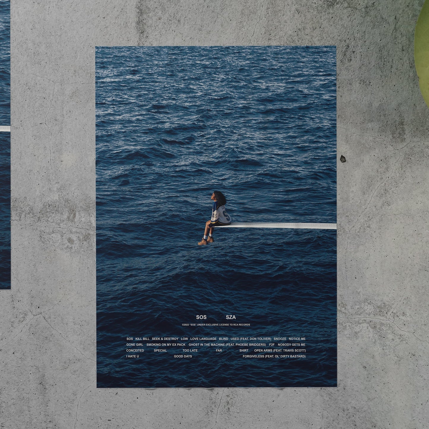 SZA SOS Tracklist Poster