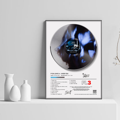 The Kid LAROI F*CK LOVE 3+: OVER YOU Vinyl Poster - rsdesignstudio