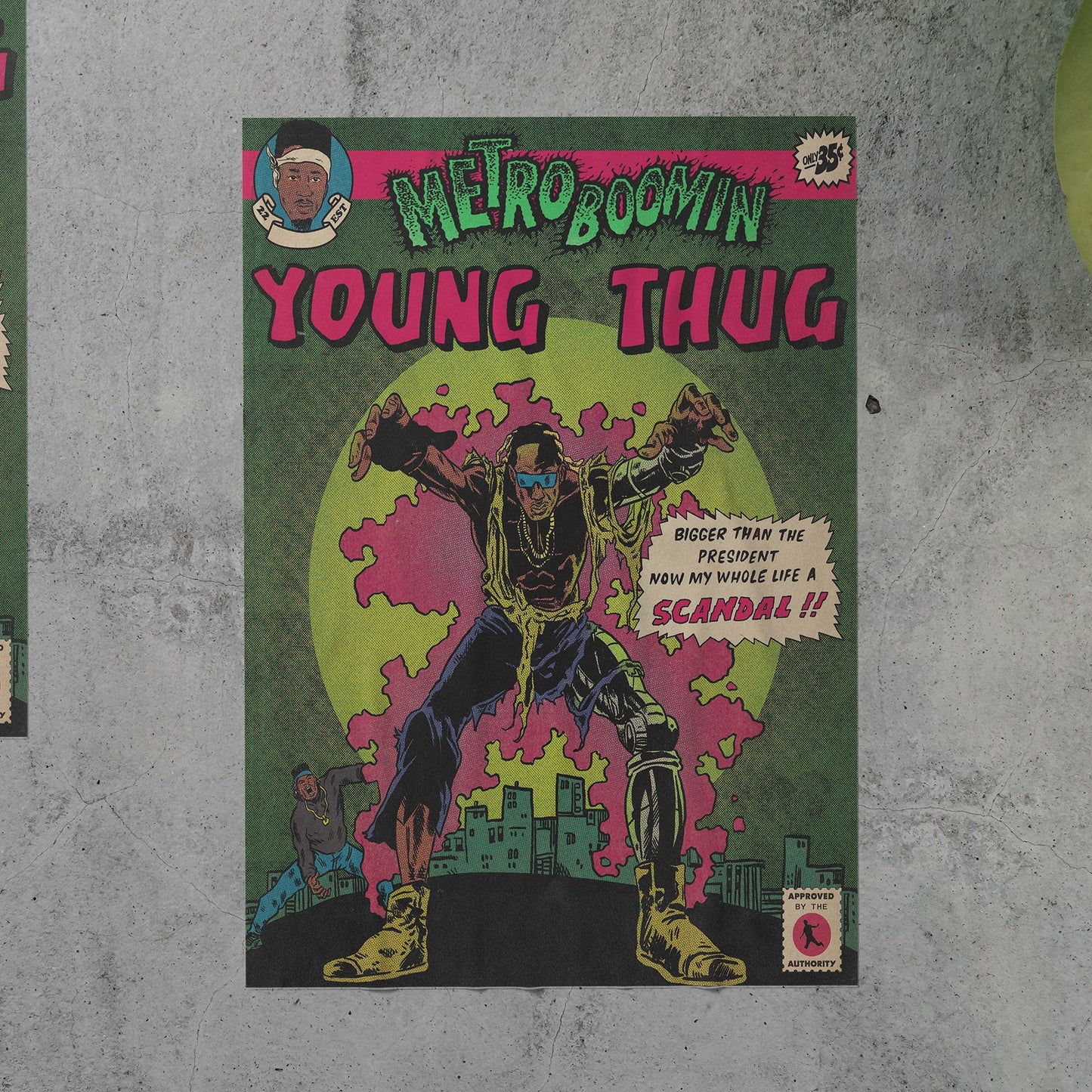 Metro Boomin HEROES & VILLAINS (Young Thug) Poster