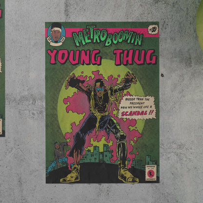 Metro Boomin HEROES & VILLAINS (Young Thug) Poster