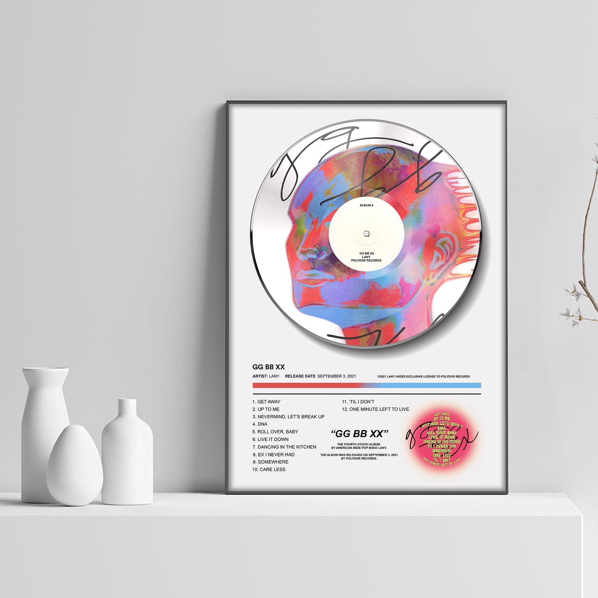 LANY GG BB XX Vinyl Poster - rsdesignstudio