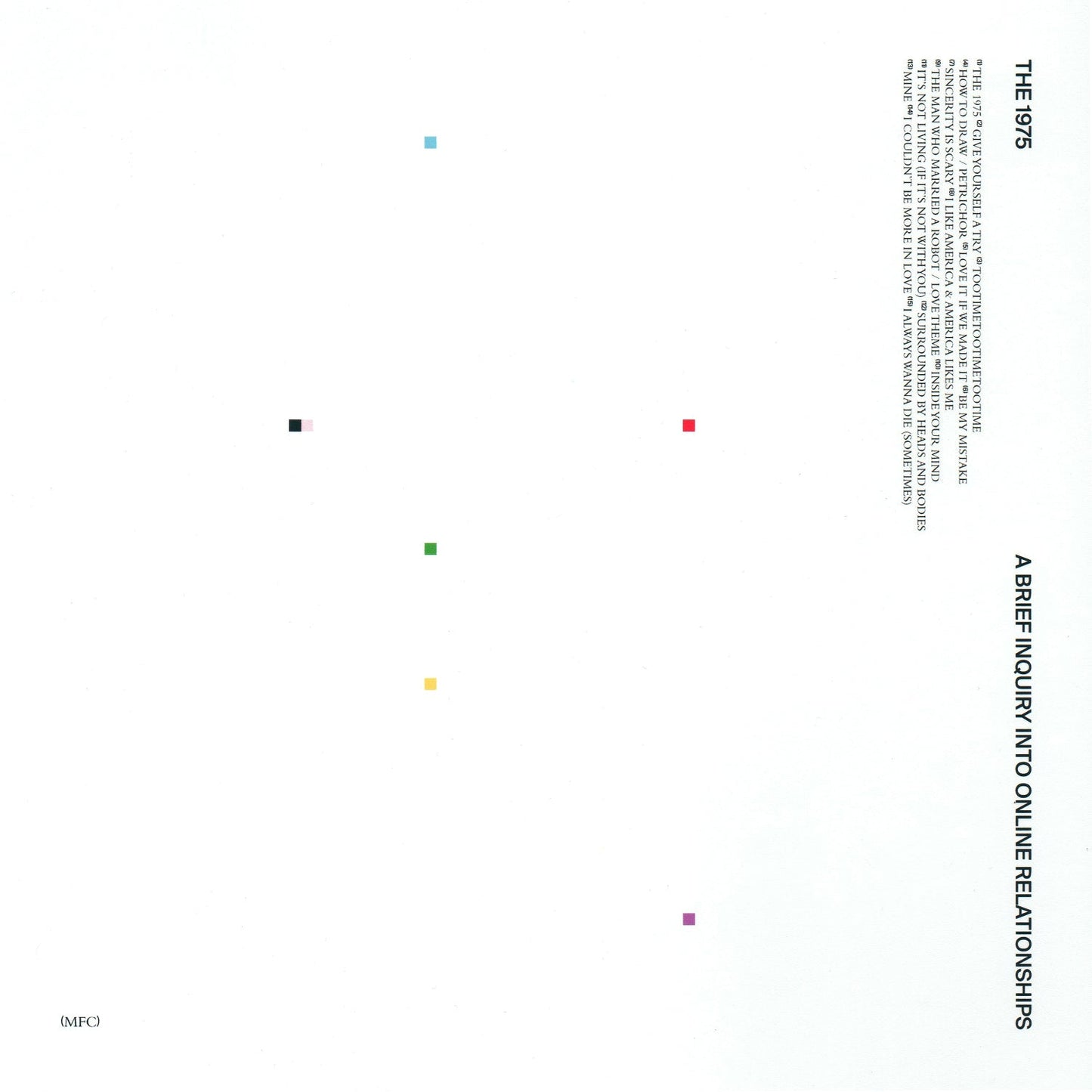 The 1975 A BRIEF INQUIRY INTO ONLINE RELATIONSHIPS Album Poster